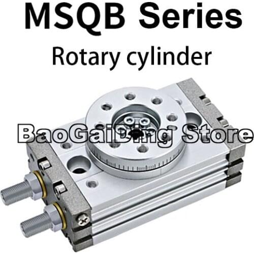 Pneumatic Rotating Pendulum Cylinder MSQB Series Stroke 10-200mm 90/180 Degree MSQB-10A MSQB-10R MSQB20A/30A/50A/70A/100A/200A/R