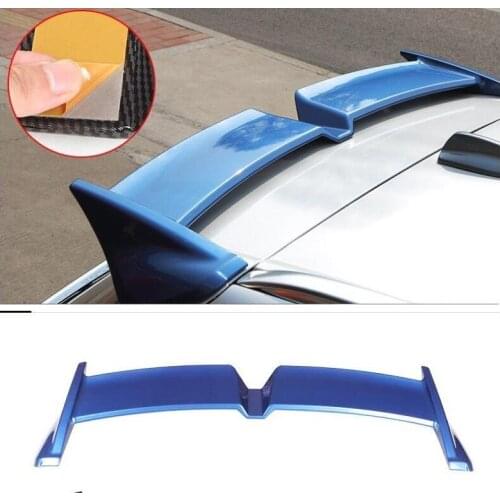 High Quality ABS paint & Carbon fiber Rear Trunk Spoiler Top Wing Fits For Volvo XC60 2018 2019 2020 2021