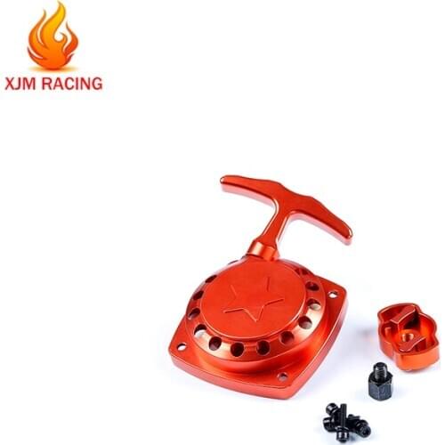 Rc Car CNC Metal Easy-start Hand Puller and Dial Plate Set for 1/5 Hpi Rofun Baha KM Rovan Baja 5t 5b 5sc Losi 5ive T Toy Parts