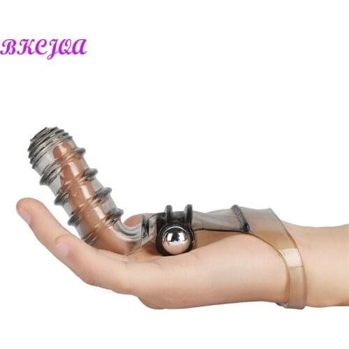 Sexy Toys For Woman Finger Dropshipping Sleeve G Spot Massage Vibrator Clit Stimulate Flirting Female Masturbator Adult Products