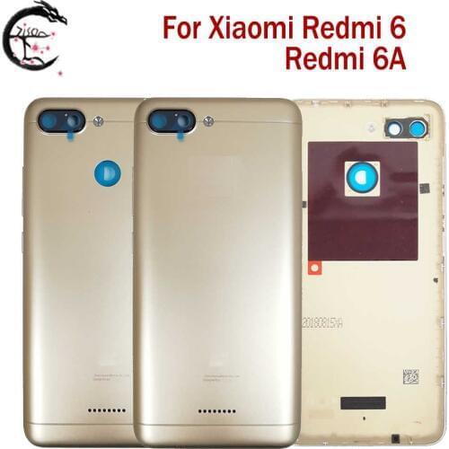 Battery Cover For Xiaomi Redmi 6 6A Phone Glass Replacement Back Cover For Xiaomi Redmi6 Redmi6A Battery Housing Back Case Parts
