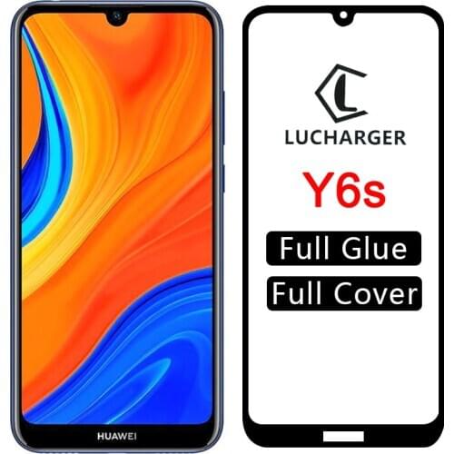 Protective glass for huawei y6s tempered glas screen protector on y 6s 6 y6 s 2019 2020 film huawey huwei hawei huawi huawe 6.09
