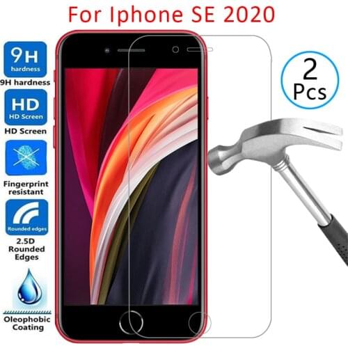 Tempered glass screen protector for iphone se 2020 case cover on i phone s e es 2 se2020 se2 protective coque bag aphone aiphone