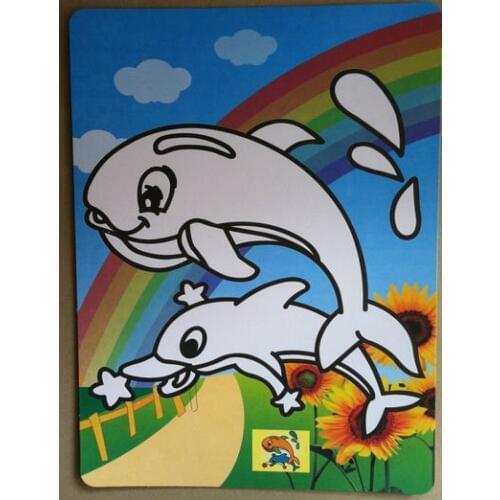100pcs/lot, Sand art sticker cards for childrens sand art part