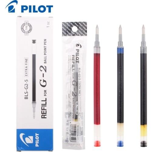 12pcs/Box Pilot BLS-G2 Dr. Grip Gel Refill 0.38mm 0.5mm 0.7mm Refill G-2 Gel Refill School Stationery Pilot Gel Pen Refill