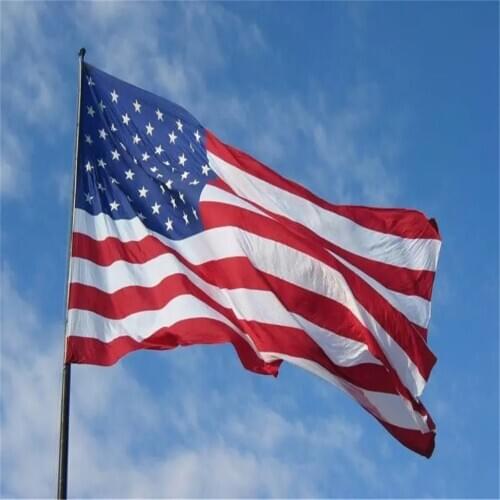 150*90cm Banneru US 100% Polyester Standard Banner Star UV Anti-Fade Double-sided Printing Buttonhole USA Flag