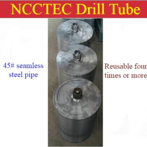 16-600mm * 360mm drill tube base for re-welding diamond segments of core drill bits | Reusable four times seamless steel pipe
