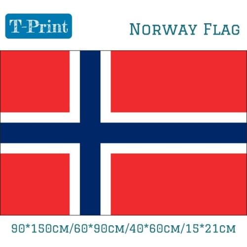 2pcs Flag 90*150cm/60*90cm/40*60cm/15*21cm Norway National Flag Kongeriket Norge World Cup Flag