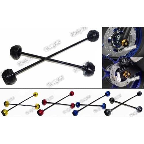 2 PCS Front & Rear Wheel Fork Axle Sliders Cap Crash Protector For YAMAHA T-MAX TMAX 530 XP530 SJ09 2012 2013 2014 2015 2016