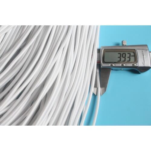 5 meters a lot 1.0-12mm white elastic rope wholesale shock cord for trampoline and chairs and bungee