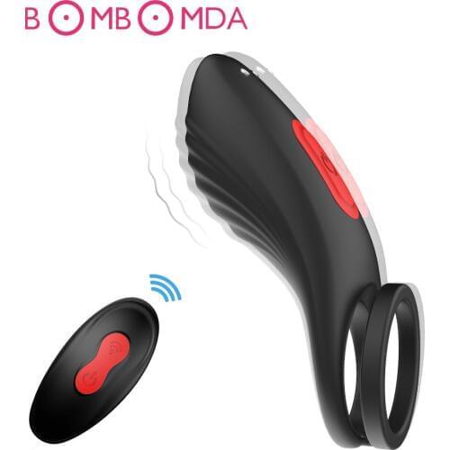 9 Mode Vibrating Penis Ring Delayed Ejaculation Clitoris Stimulation Cock Ring Male Vibrating Dick Ring Adult Sex Toy For Couple