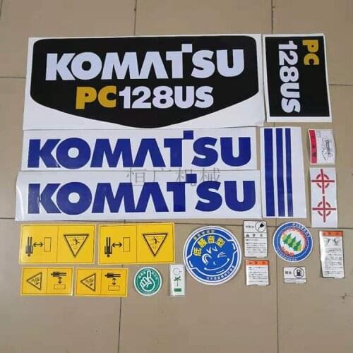 Free shipping for Excavator accessories Komatsu pc128 / 228 / 338 us whole car sticker