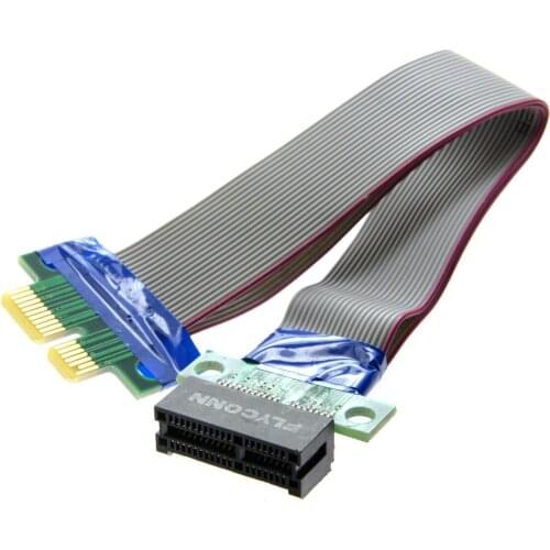 Chenyang PCI-E Express 1X Slot Riser Card Extender Extension Ribbon Flex Relocate Cable 20cm