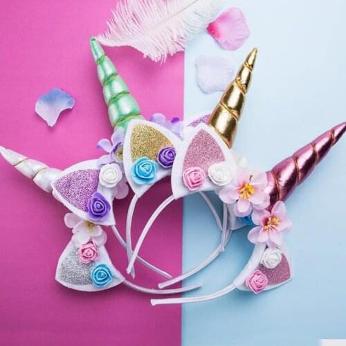 Childrens Unicorn Headband Unicorn Decoration Unicorn Party Supplies Happy Birthday Party Decorations Kids Event Party Favors