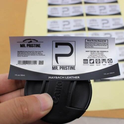 Factory price glossy surface non removable hologram sticker