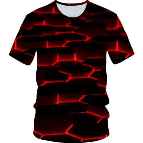 2019 Summer 3d Print Short Sleeved T-shirts Men T Shirt High Quality Vertigo Hypnotic Colorful Printing 3d T-shirt 3d Male