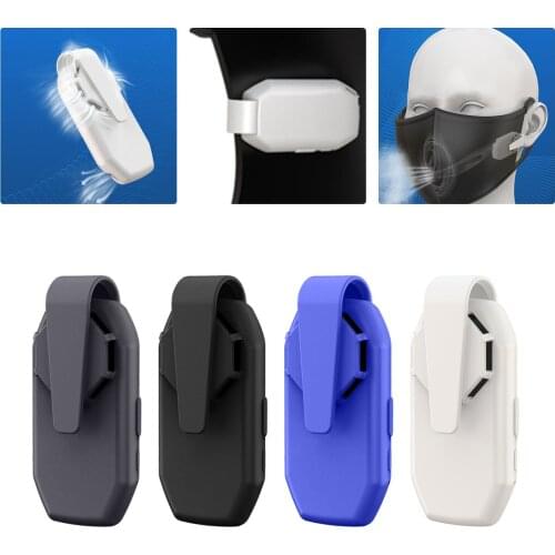 Reusable Portable Fan For Face Mask Clip-on Air Filter Usb Rechargeable Exhaust Mini Fans Personal Wearable Air Purifiers#g3