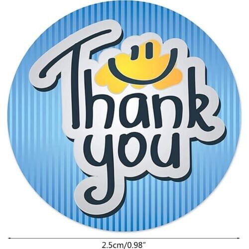 500pcs Thank You Stickers Handmade Scrapbooking Business Packaging Seal Label U2JC