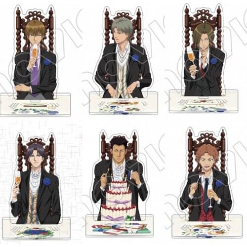 Anime New Prince of Tennis Ryoma Echizen Atobe Keigo Acrylic Figure Stand Display Model Plate Table Decor Western Food Series