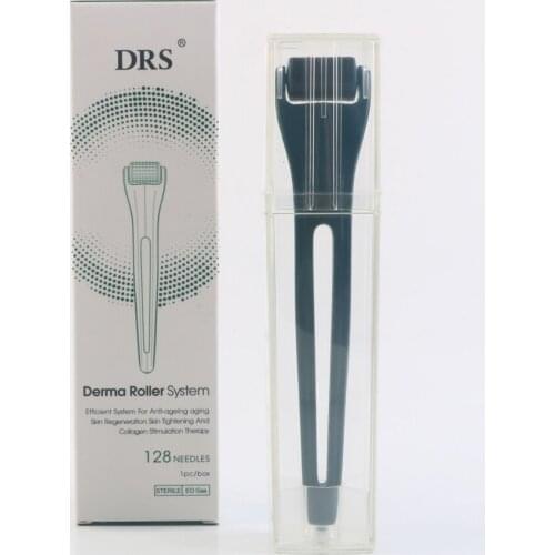 Newest DRS128 dermaroller titanium microneedle derma rolling for hair loss boost collagen production and skin rejuvenation