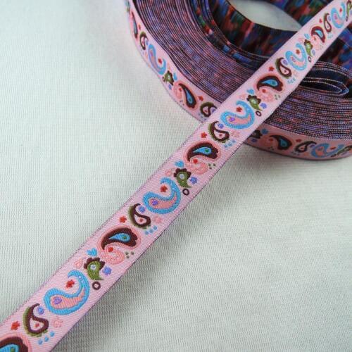Wholesale 10Yards 5/8" Polyseter Woven jacquard ribbon DIY handmade Sewing Tape Trims dog chain accessories CX51
