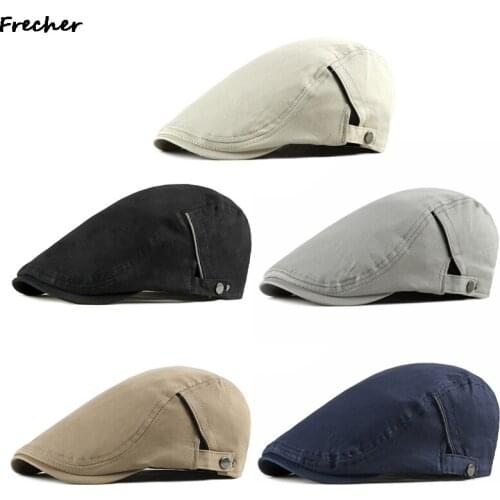 2021 Autumn Beret Caps Men Women Vintage News Boy Cap Cabbie Gatsby Cotton Outdoor Hats Sun Hat Unisex Duckbill Caps Linen