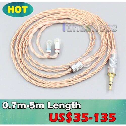 Silver Plated OCC Shielding Coaxial Earphone Cable For Sennheiser IE8 IE8i IE80 IE80s Metal Pin LN007200