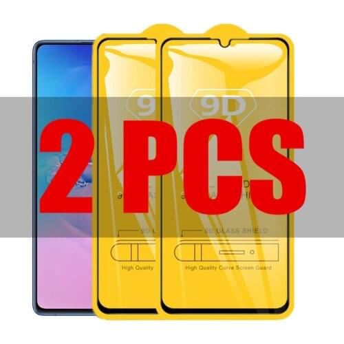 2Pcs 9D Glass For Samsung Galaxy S10 lite Protective Glass on the for Galaxy S10 lite s10lite A91 M80s Screen Protector Film