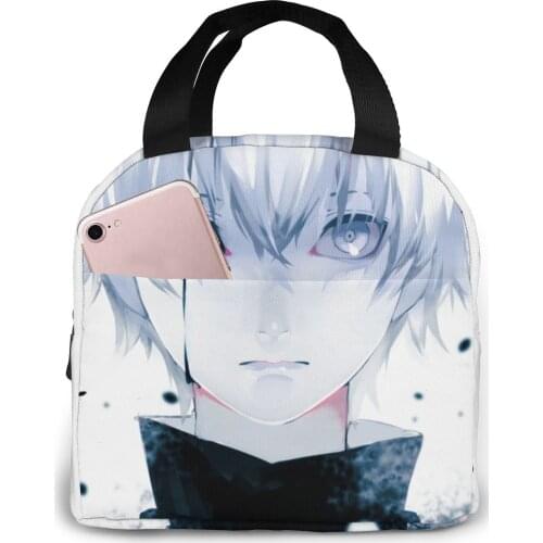 Tokyo Ghoul lunch bag kid women insulation portable waterproof picnic coole bag breakfast school reusable food bag new 2021