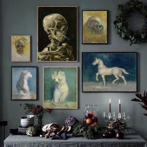 Vincent Van Gogh Skull Torso of Venus6 Canvas Painting Posters And Prints Wall Art Picture Nordic Decoration Home Decor Poster