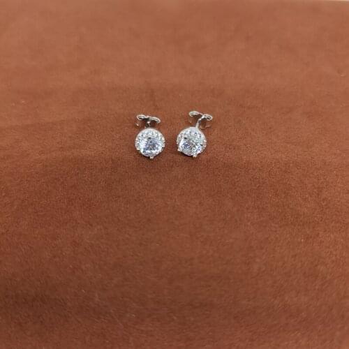 Womens Classic Fashion 3 Carat Zircon Earrings S925 Sterling Silver Original Luxury Brand High Quality Jewelry Gifts for Women