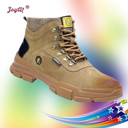 Women Work Sneakers Men Safety Shoes Steel Toe Cap Fashion Outdoor Plus Size JOY-231