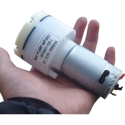 DC12V mute 550 air pump negative pressure 60Kpa 14L/min device fish tank aeration pump