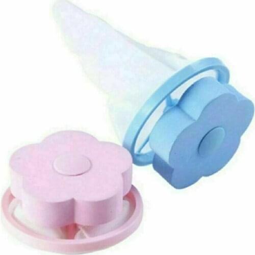 3pcs Floating Household Filter Bag Reusable Washing Machine Mesh Filter Bag For Fur Lint Pet Hair Dirt Remover