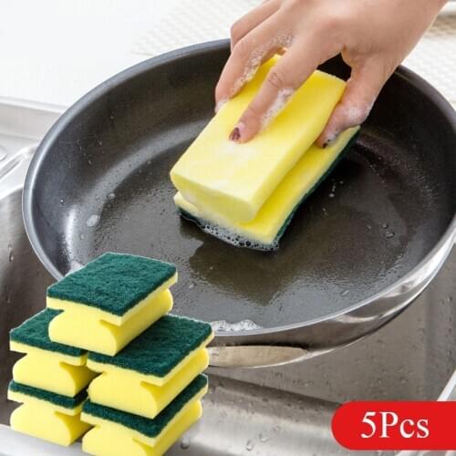 5Pcs/Lot Melamine Sponge Magic Sponge Eraser Wipe Bowls Brush Dish Washing Scouring Cloth Kitchen Cleaning Tools