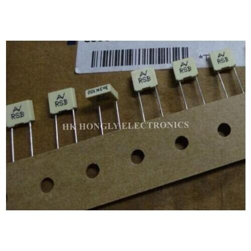 50PCS RSB Series 3n3K100 0.0033UF 3.3NF 3300PF 332K 100V P=5mm FILM CAPACITOR