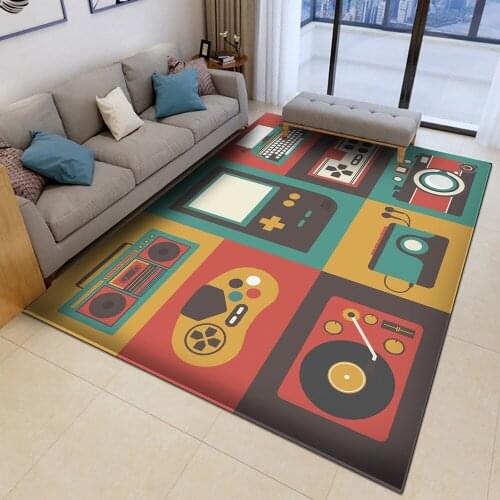 Absorbent Washable Area Rugs Bedroom Decor Drop Shipping Cartoon Kid Carpets Non-Slip Carpet For Study Room Living Mat Flannel