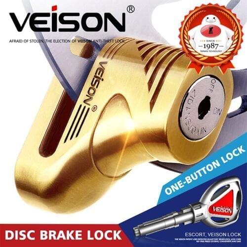 5mm Car Alarm Motorbike/MTB Bicycle Disc Brake Rotor Lock with Steel Wire Anti Theft Lock Moto-Pretection waterproof