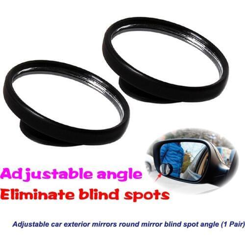 2pcs Car 360 Degree Blind Spot Mirror auto accessories Wide Angle Round Convex Round Side Blindspot Rearview Parking Mirror