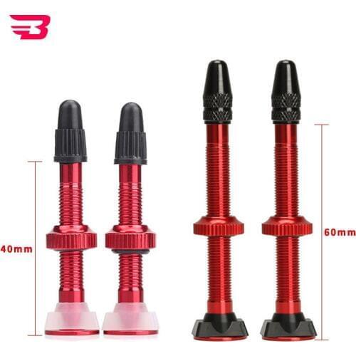 1 pair Bicycle tubeless valve presta mountain bike road oro tire accessories mtb vacuum tire cap ventiel
