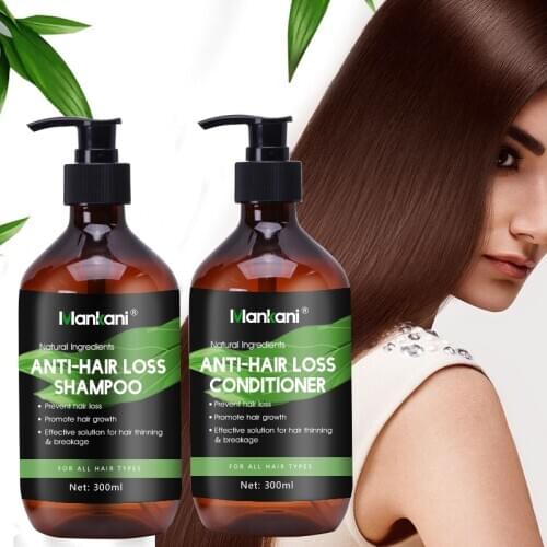 Brazilian Keratin Natural Extract Hair Loss Treatment 300mL MANKANI Ginger Anti Hair Loss Shampoo &Conditioner