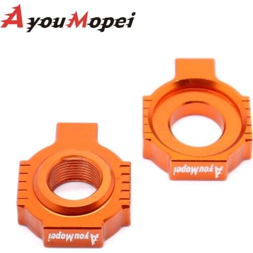CNC Rear Chain Adjuster Axle Block SX SX-F XC XC-F EXC EXC-F XC-W XCF-W 85 125 150 300 350 450 530 SX85 EXC250 EXC300