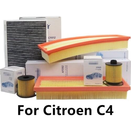 For Citroen C4 C-QUATRE C4 oil filter air conditioning filter Air filter three filter set high quality Auto Accessories