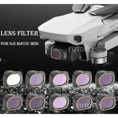 For DJI Mavic Mini/Mini 2 Drone Camera Gimbal Lens Filter UV CPL Polar ND Camera Lens Sunhood Protector Accessories