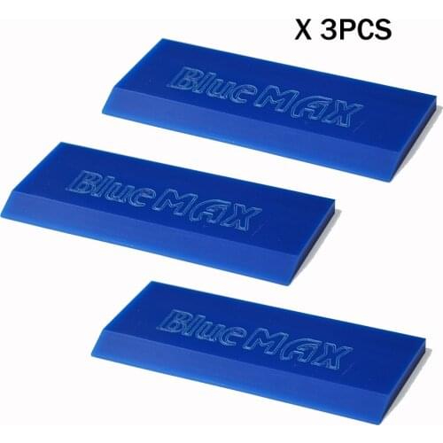 FOSHIO 3/5pcs BLUEMAX Rubber Strip Blade for Window Tinting Squeegee Vinyl Wrapping Car Cleaning Tool Ice Scraper Water Wiper