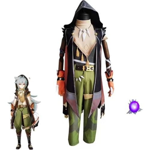 Genshin Impact Running Wolf RAZOR Cosplay Costume Anime Fancy Outfits Full Set Halloween Carnival Uniforms