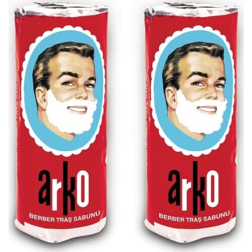 ARKO Shaving Soap 75g-2 PCs TRACKING-Stick Barbers Choice for Traditional Shaving BEST