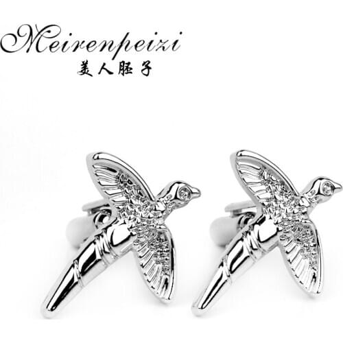 New Design Groom Tuxedos Luxury Cufflinks High Quality Animal Bird Cufflink For Men Wedding Business Suits Accessories