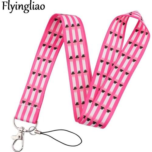 Mushroom House Neck Strap Lanyards ID badge card holder keychain Mobile Phone Strap Gift Ribbon webbing necklace