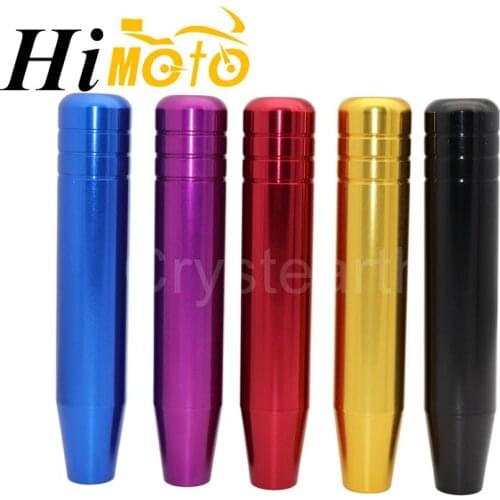Universal Manual Shift Knob 18cm Length Aluminum Gear Shift Knob Car Racing Gear Stick Shift Shifter Lever Knon with 3 adapters